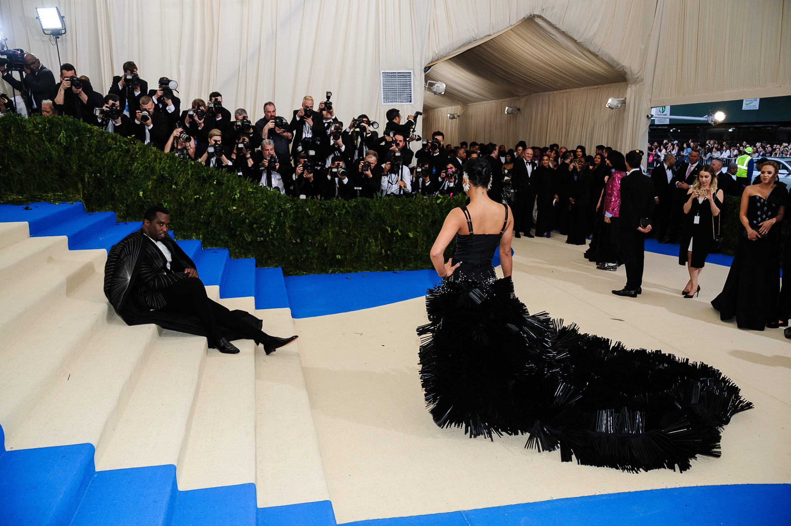 Sean Combs and Cassie Ventura attend the 2017 Metropolitan Museum of Art Costume Institute Gala at the Metropolitan Museum of Art in New York, NY on May 1st, 2017.