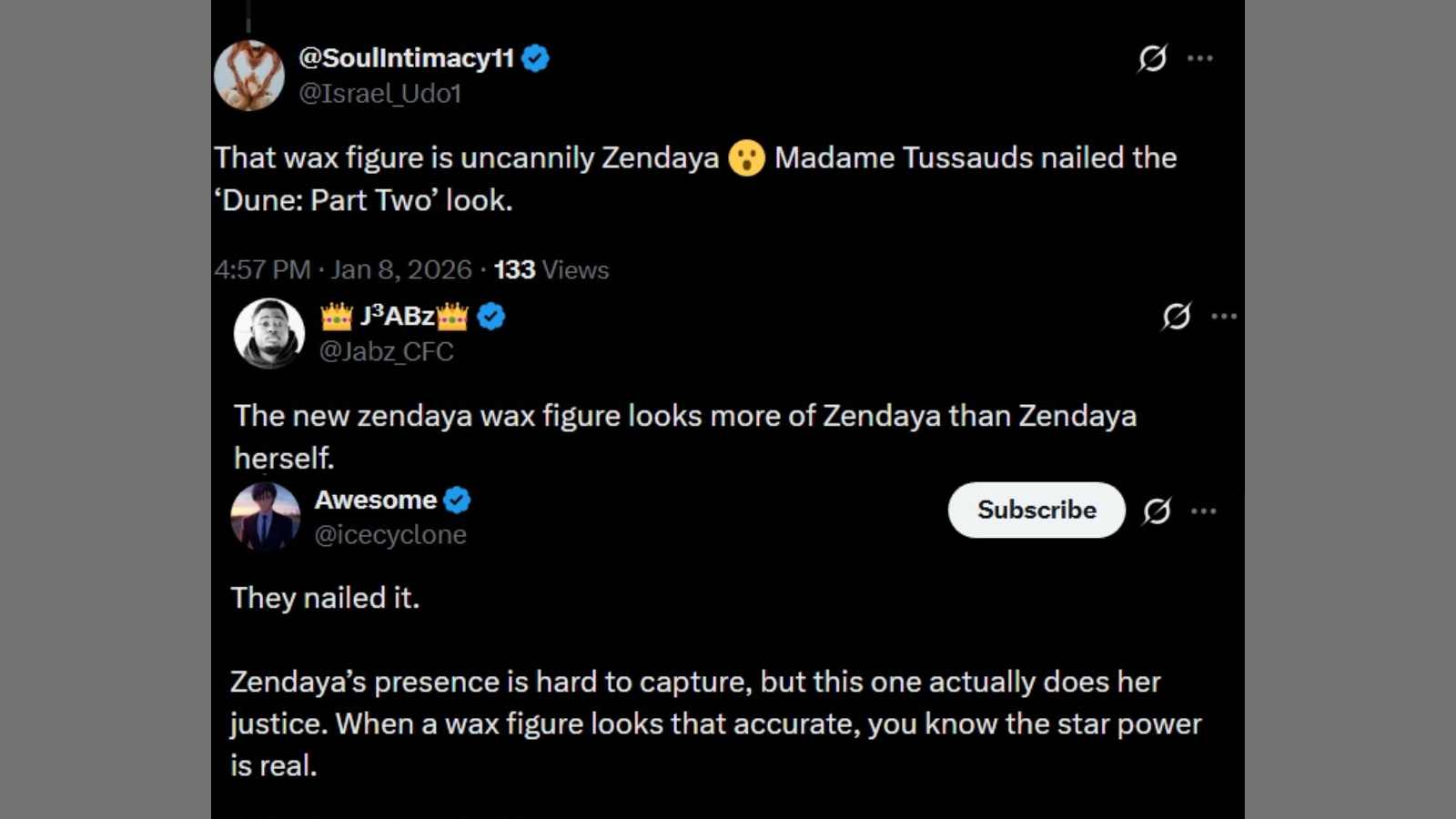 Zendaya’s New Madame Tussauds Wax Figure Sparks Strong Reactions From Fans