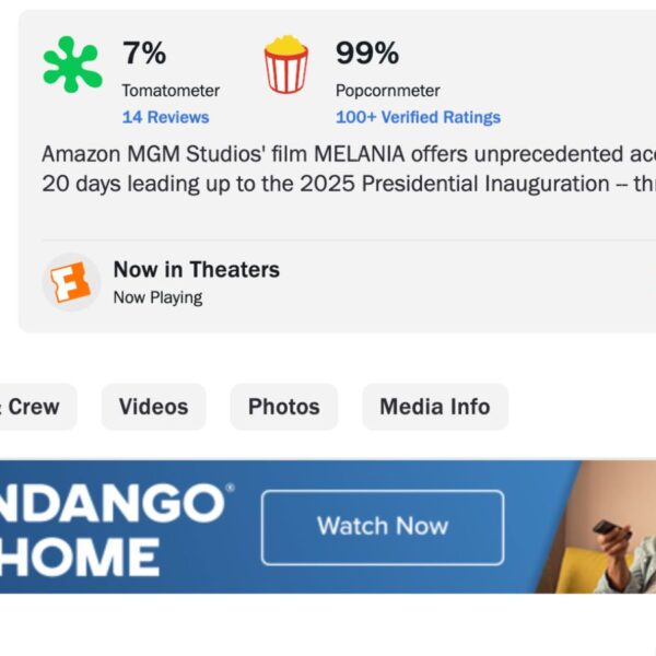 Melania Has a 7% Critics Score and 99% Audience Score on Rotten Tomatoes — and It’s Headed for the Biggest Documentary Opening in a Decade