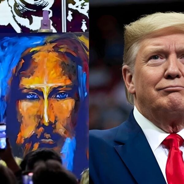 Trump Auctions Vanessa Horabuena’s Jesus Painting for $2.75M at Mar-a-Lago NYE Party