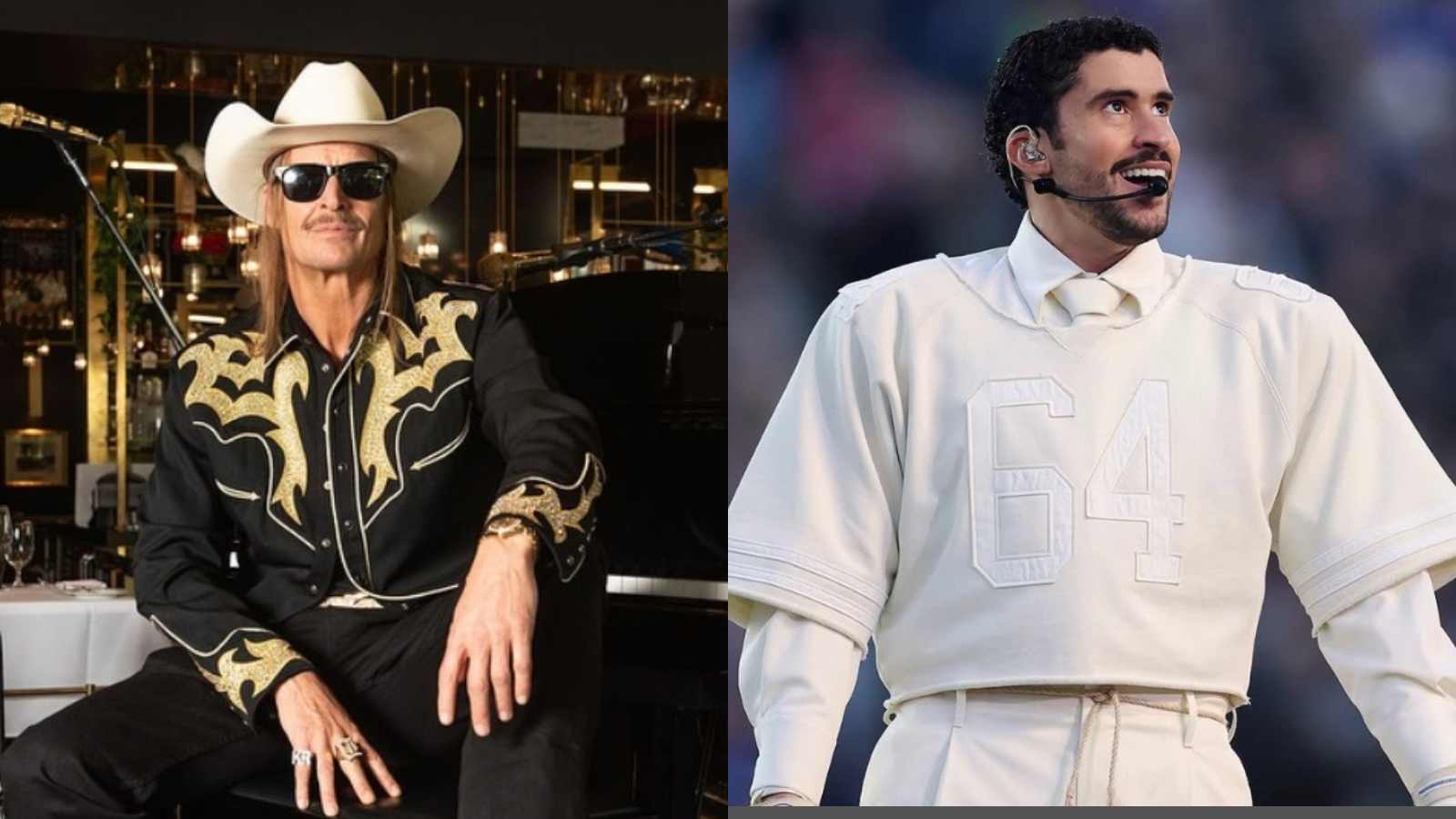 Kid Rock Reacts to Bad Bunny’s Super Bowl Halftime Show: ‘I Didn’t Understand Any of It’ and Says It’s ‘Not My Cup of Tea’