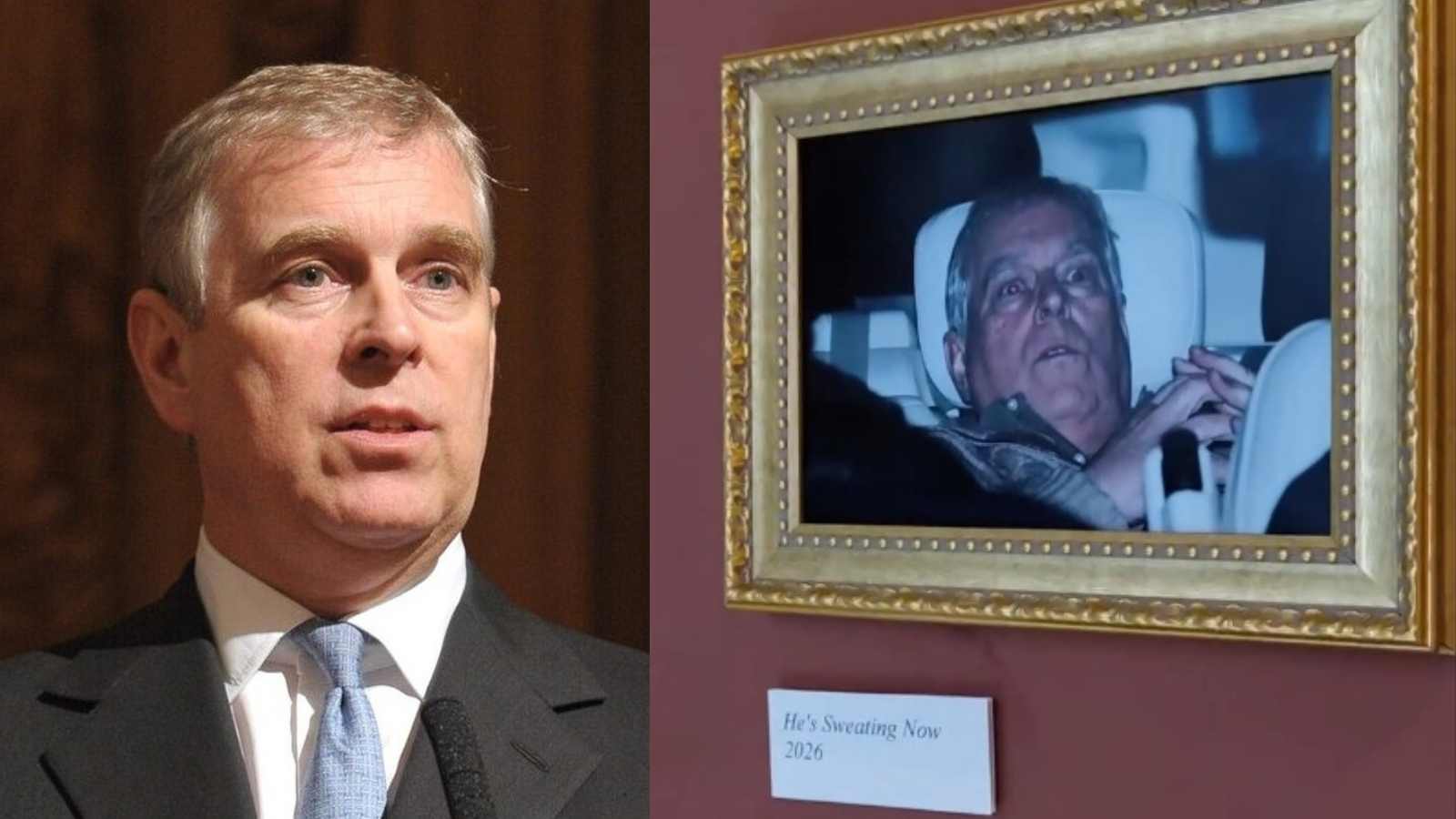 Andrew Mountbatten-Windsor’s Arrest Photo Displayed at the Louvre Gallery in Paris
