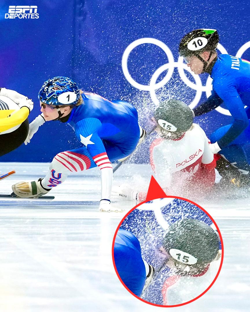 Olympic Speedskater Kamila Sellier Stretchered Off After a Blade Strike to the Face During 1500m Crash