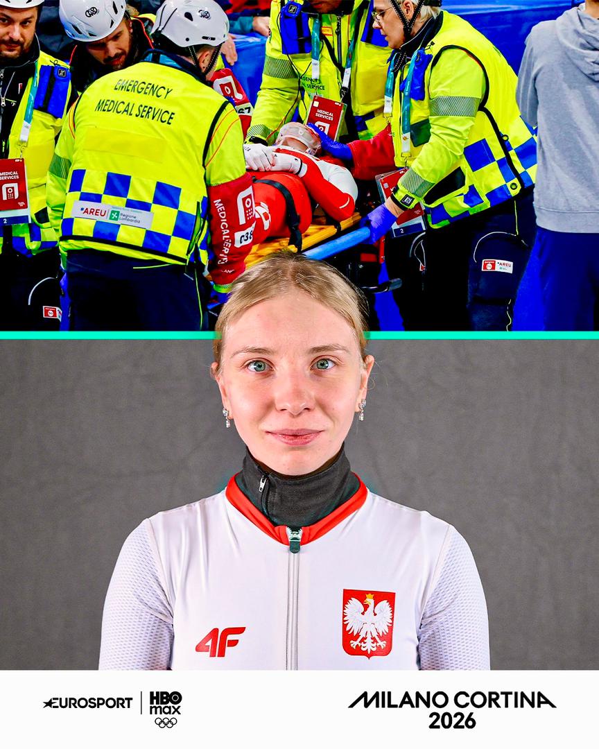 Olympic Speedskater Kamila Sellier Stretchered Off After a Blade Strike to the Face During 1500m Crash