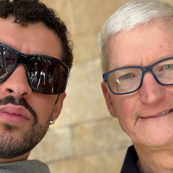 Tim Cook Posted a Super Bowl Selfie With Bad Bunny — and Both Sides of the Internet Are Out for His Head
