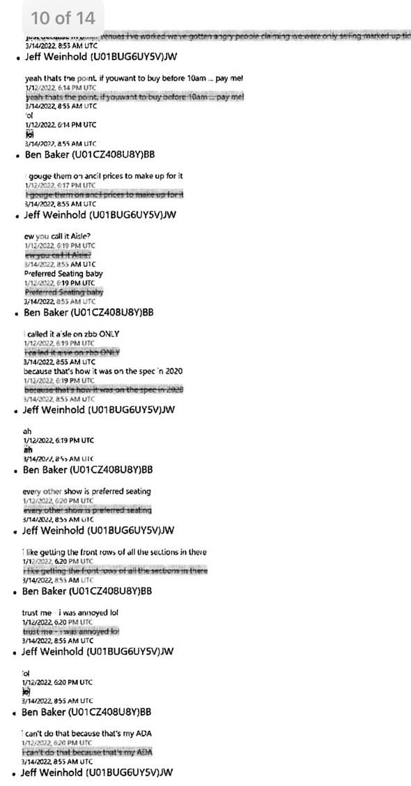 Live Nation Execs Mocked Fans as "So Stupid" in Unsealed Slack "Price Gouging" Scandal