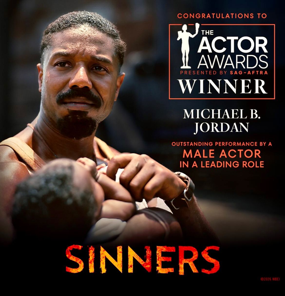 actor Sinners Win Big At The 2026 SAG Actor Awards As Film And Limited Series Momentum Rise