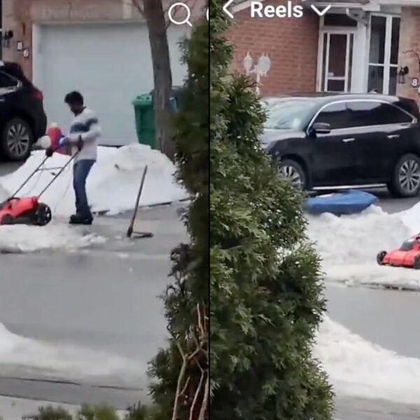 A Viral Video of a South Asian Man Clearing Snow With a Lawnmower Turned Into an Immigration Firestorm — and a Debate Over Who Belongs in Canada