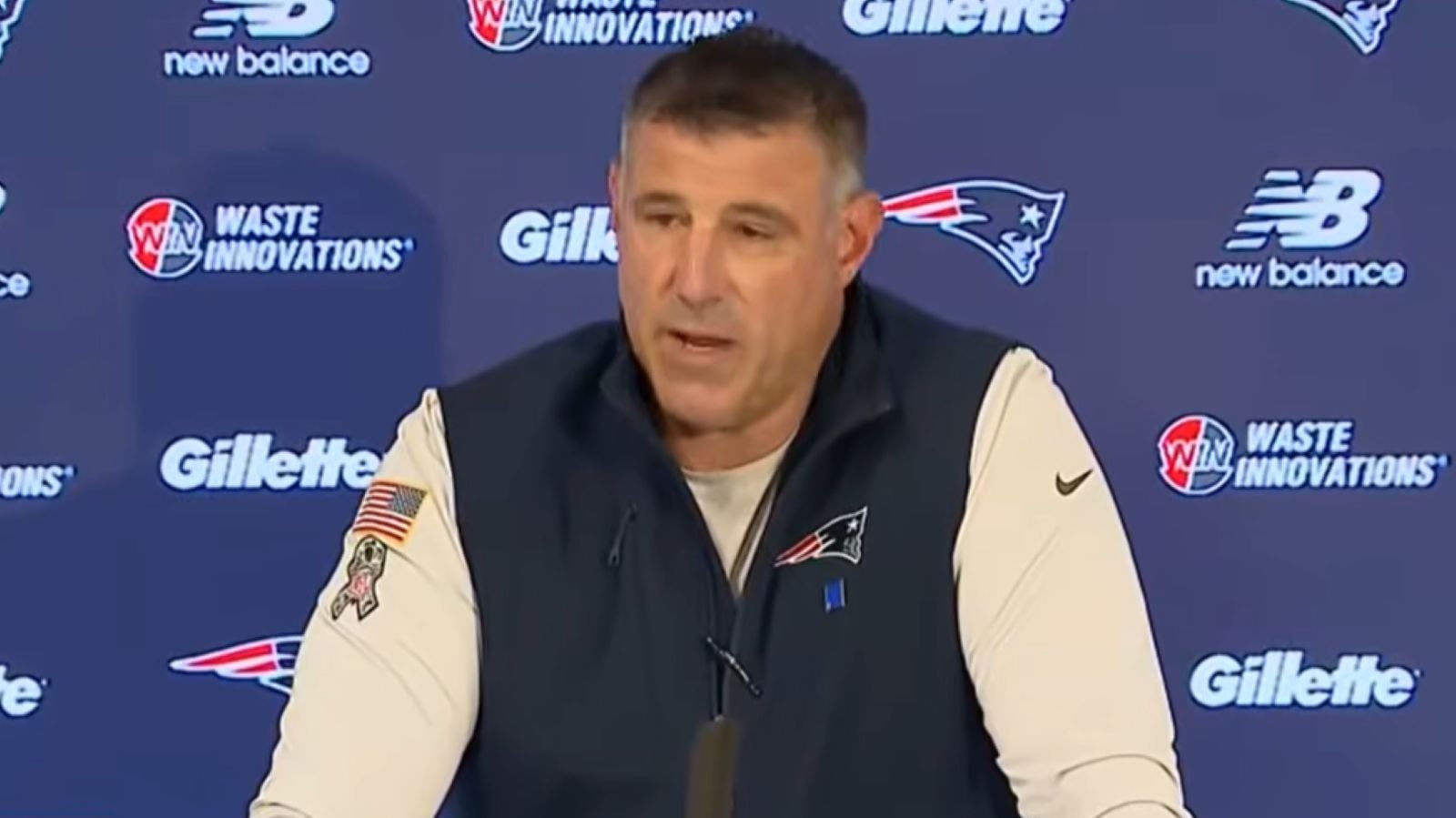 Mike Vrabel Talked for Three Minutes. He Never Said Dianna Russini’s Name
