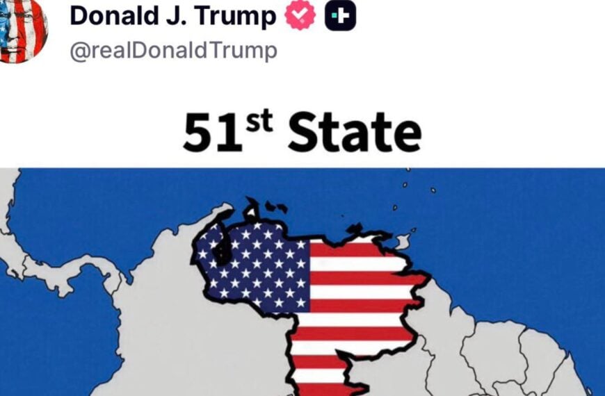 Trump’s “51st State” Venezuela Post Sparks Global Questions About U.S. Power, Oil, and Expansionist Ambitions