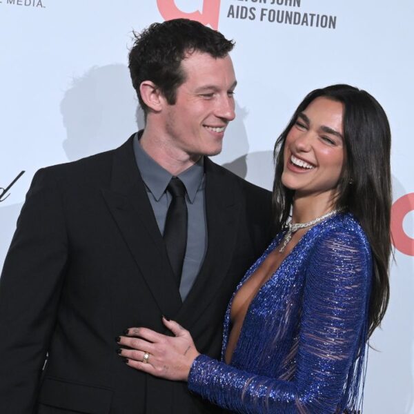 Dua Lipa and Callum Turner