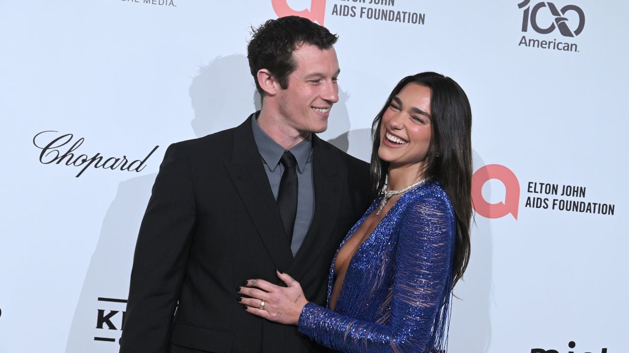 Dua Lipa and Callum Turner