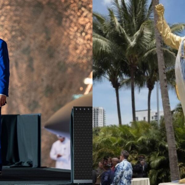 Trump Thanked the ‘Great American Patriots’ Behind His Golden Statue. They’re Crypto Investors Selling a Meme Coin Called $PATRIOT