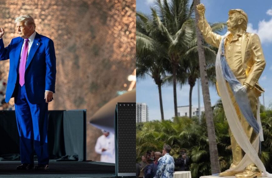 Trump Thanked the ‘Great American Patriots’ Behind His Golden Statue. They’re Crypto Investors Selling a Meme Coin Called $PATRIOT