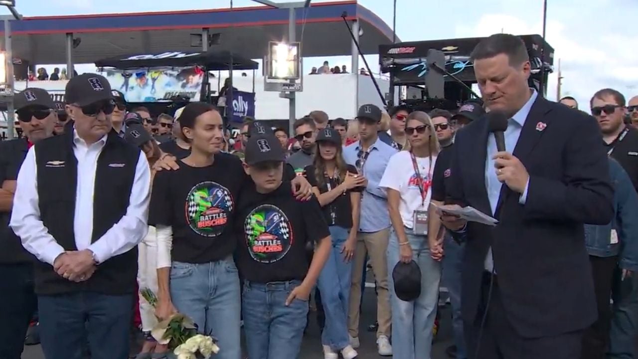 Samantha Busch at Kyle Busch tribute