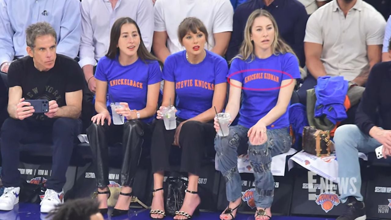 Taylor Swift, Este Haim, Alana Haim, and Ben Stiller