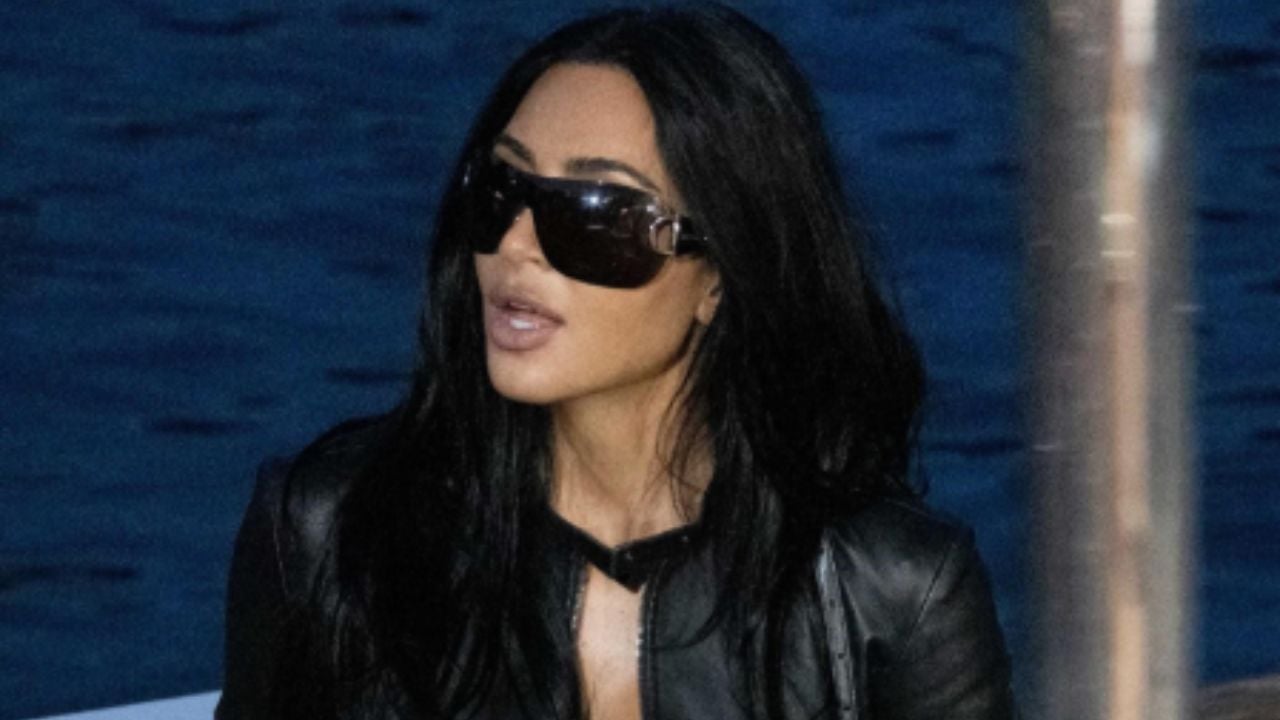 Kim Kardashian Leather Outfit