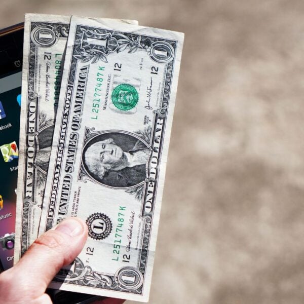 Money and smartphone