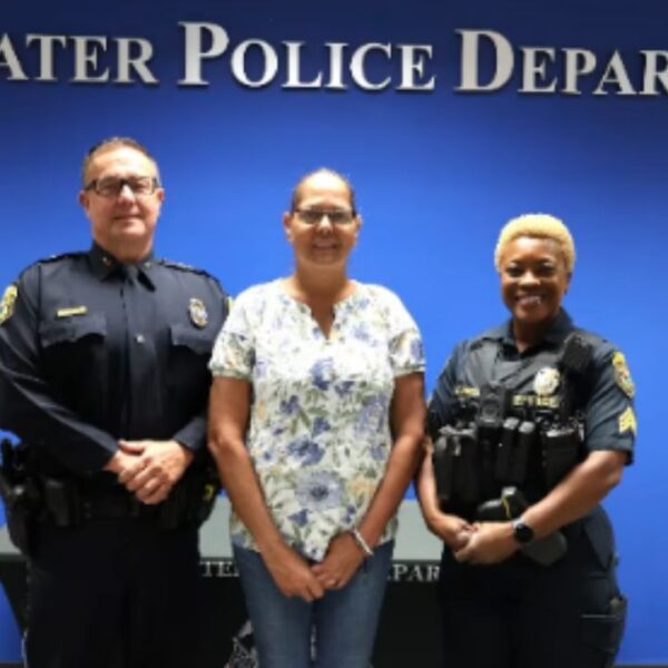 manager honored by the police