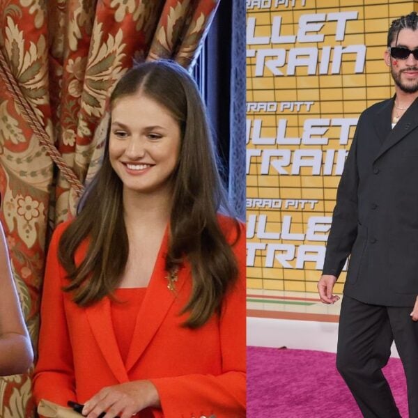 Princess Leonor and Princess Sofia of Spain and Bad Bunny