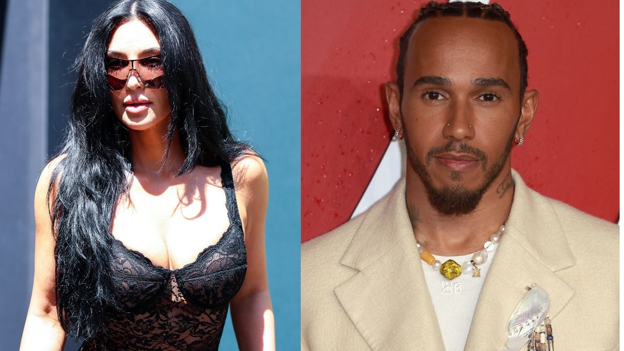 Kim Kardashian and Lewis Hamilton