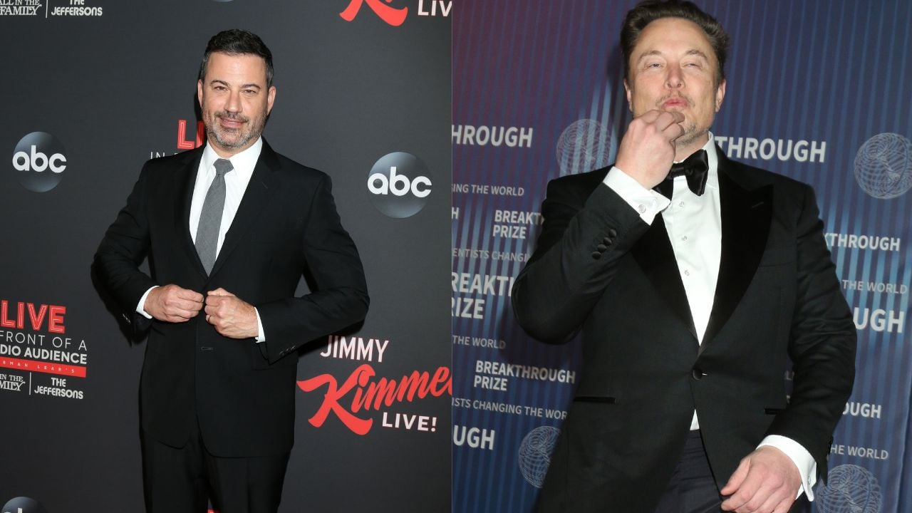 Jimmy Kimmel and Elon Musk