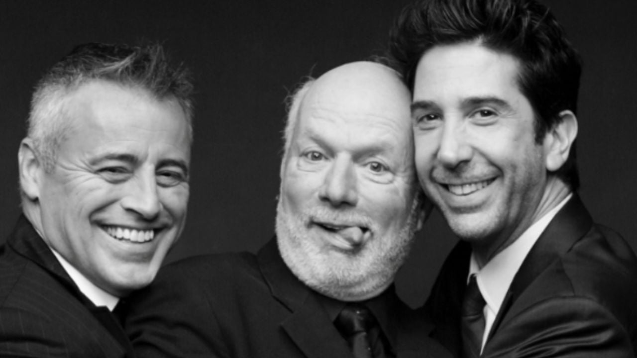 Matt LeBlanc, James Burrows and David Schwimmer