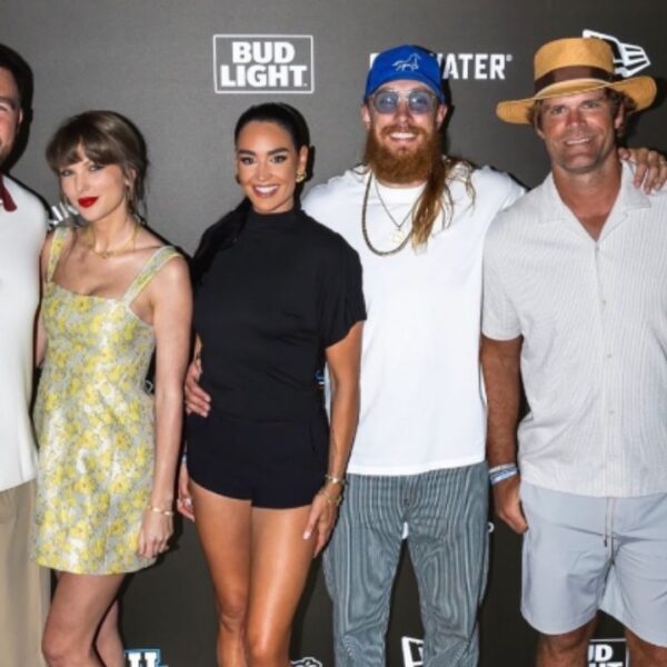 Taylor Swift Supports Travis Kelce at Tight End University as Their Pre-Wedding Stretch Continues