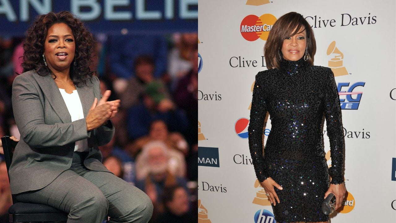 Oprah Winfrey and Whitney Houston
