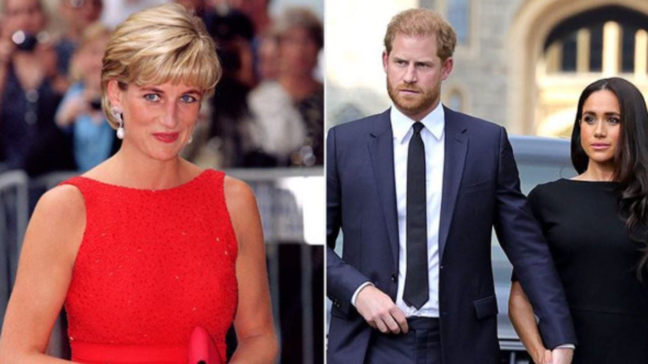 Prince Harry ,Meghan Markle and Princess Diana