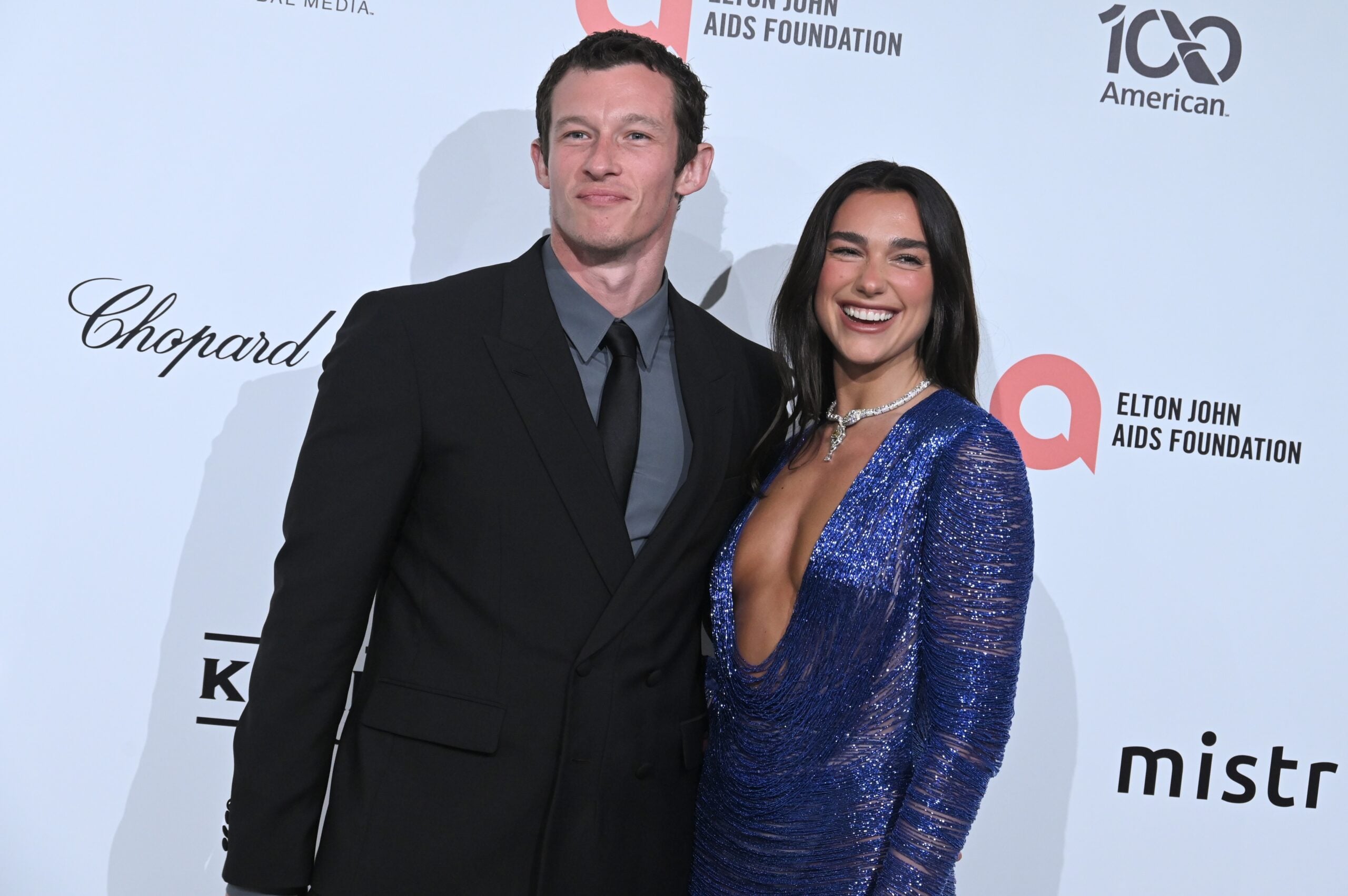 Dua Lipa and Callum Turner