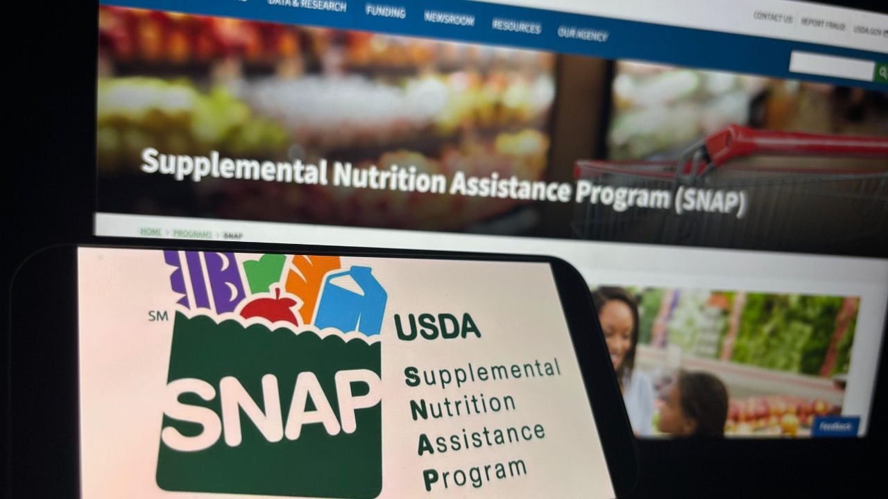SNAP EBT card and grocery assistance concept