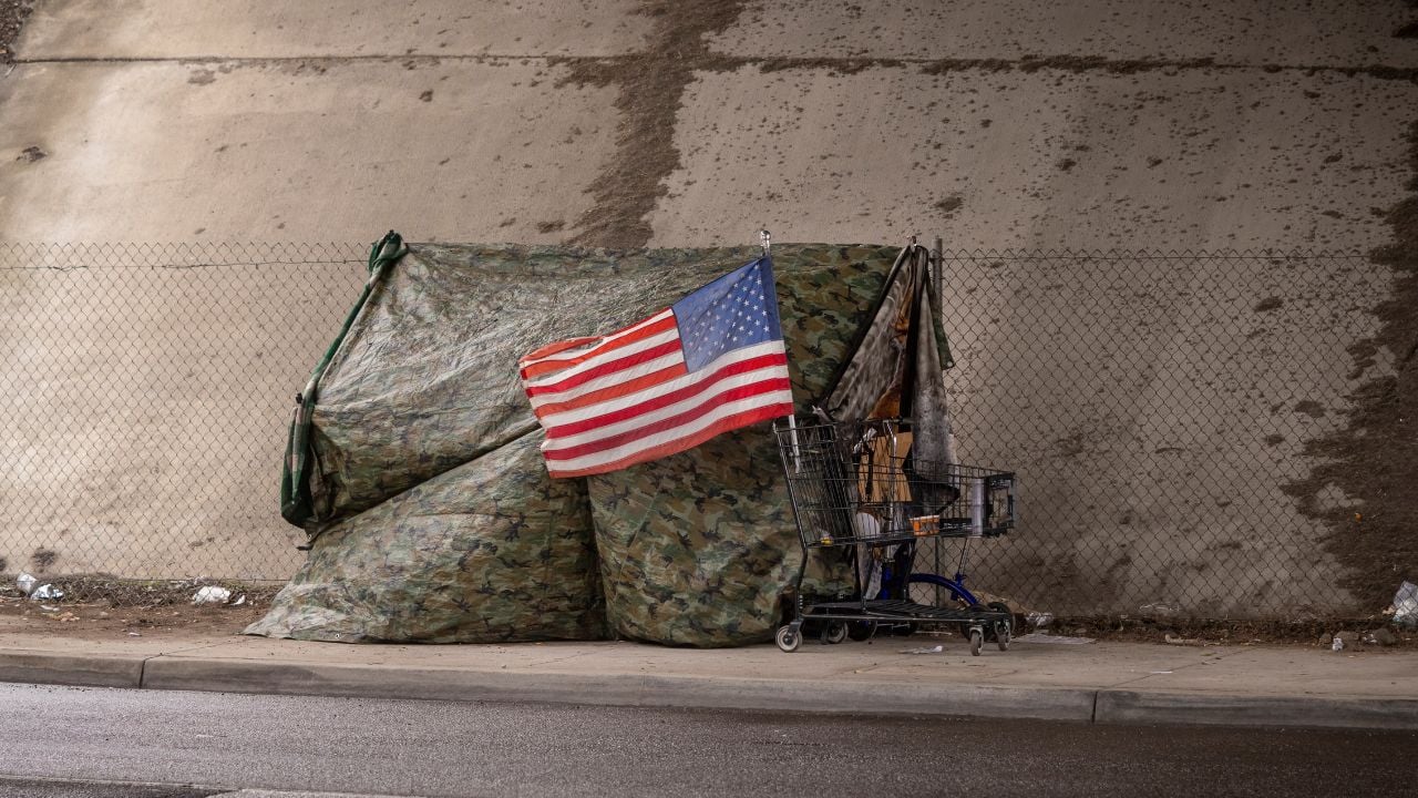 homeless tent