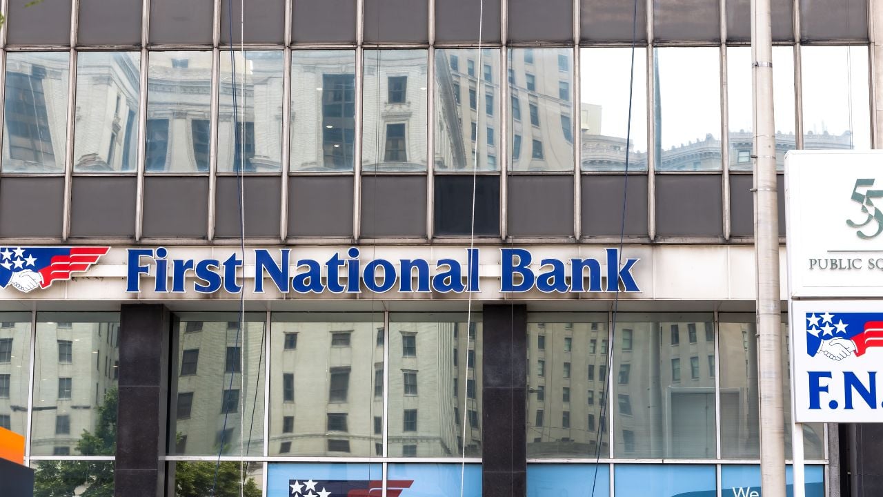 First National Bank branch exterior