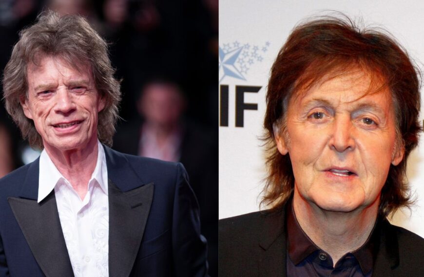Mick Jagger and Paul McCartney