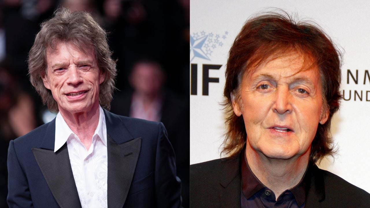 Mick Jagger and Paul McCartney