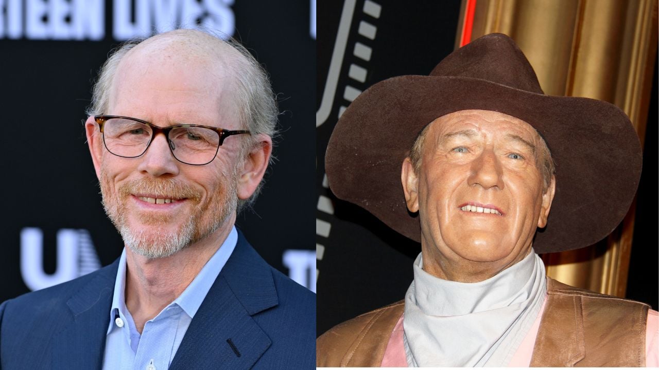 Ron Howard and John Wayne