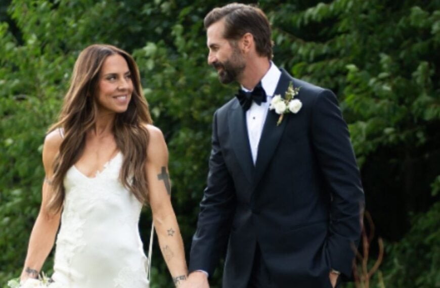 Mel C Marries Chris Dingwall in Victoria Beckham Gown as Three Spice Girls Attend