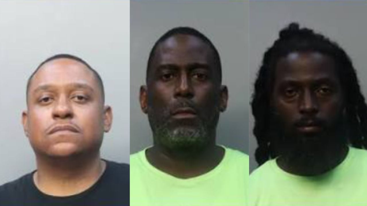 Angel Matta, 38, of Miramar, Justin Samuel, 46, of Lauderdale Lakes and Marcus Tribble, 37, of Lauderhill.