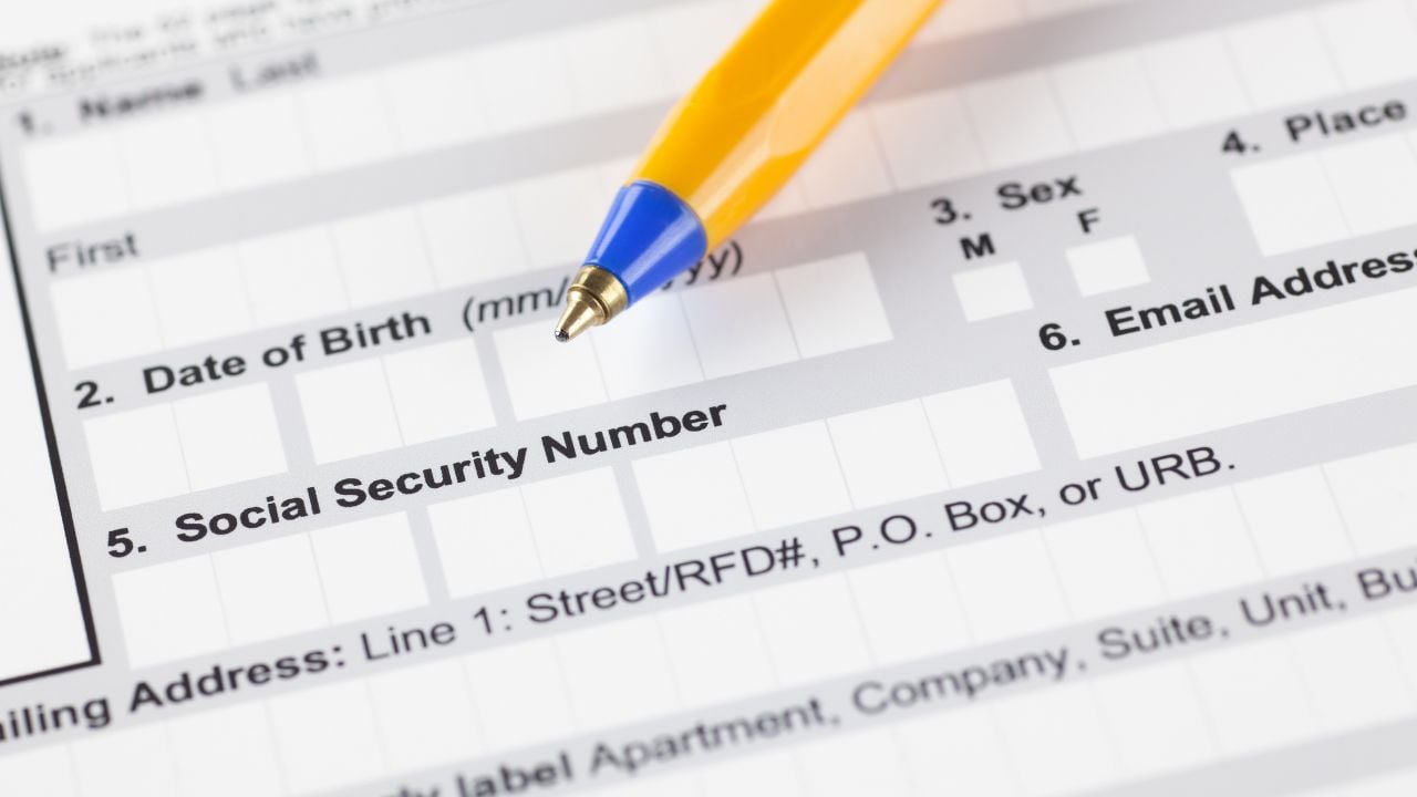 Social Security card and identity documents