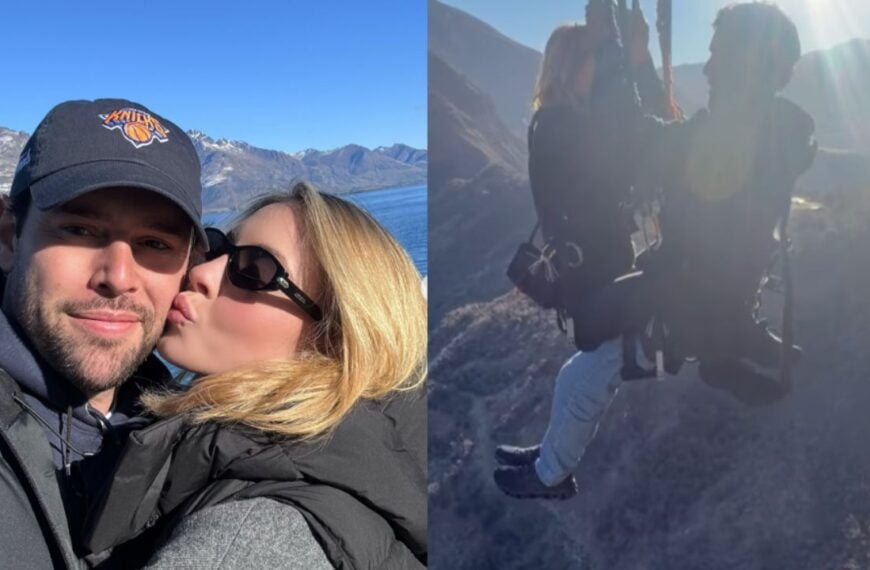 Sydney Sweeney Kisses Scooter Braun in Queenstown Photo Dump Packed With Bungee Jumps