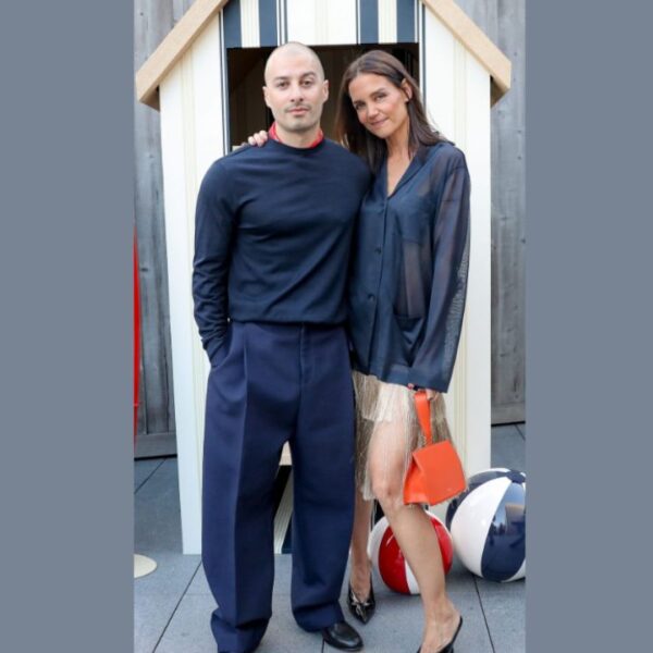 Katie Holmes and Jason Bard Yarmosky Coordinate for Their First Formal Couple Appearance