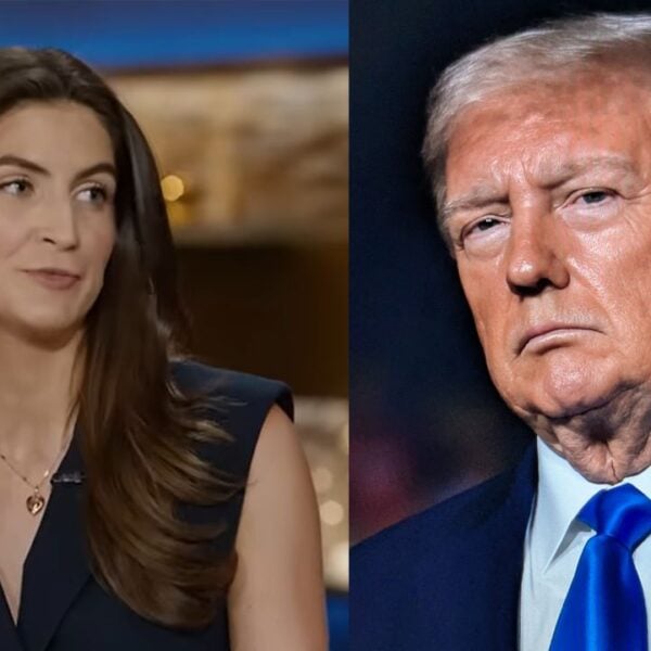 Kaitlan Collins and Donald Trump