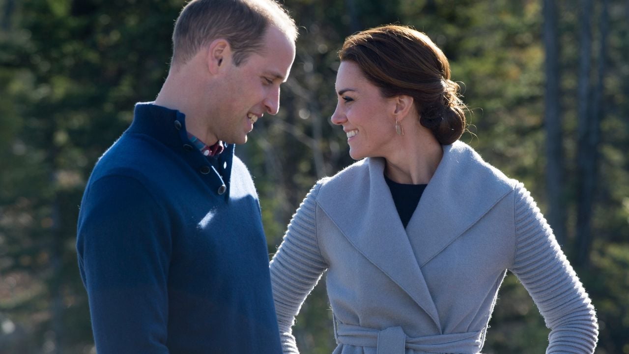 Whitehorse, Canada, 09.28.2016 The Duke and Duchess of Cambridge observe Mountain Biking at Montana Mountain during their royal tour visit to Whitehorse.