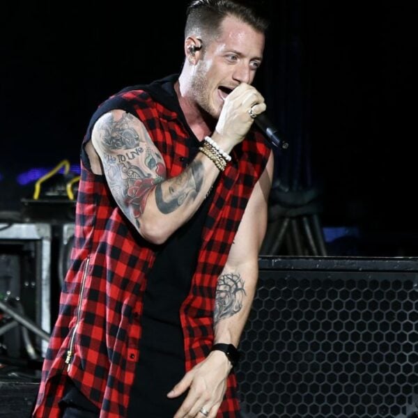 WANTAGH, NY-JUN 15: Tyler Hubbard of Florida Georgia Line perform in concert at Northwell Health at Jones Beach Theater on June 15, 2017 in Wantagh, New York.