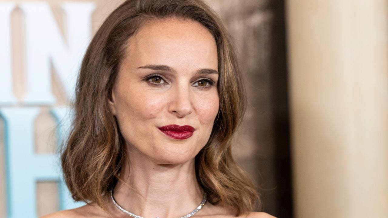 Natalie Portman wearing dress by Dior attends world premiere of the Apple Original Film 'Fountain of Youth' at American Museum of Natural History in New York on May 19, 2025