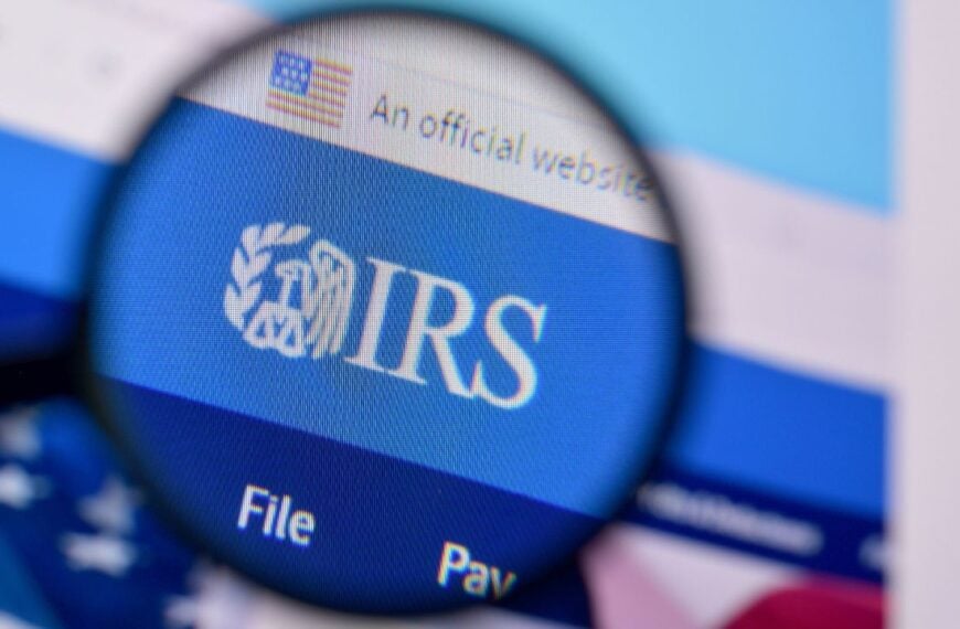 Homepage of IRS