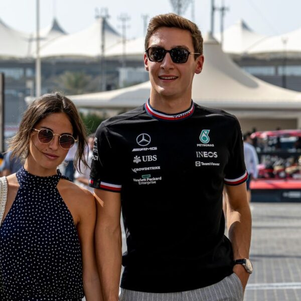 George Russell and Carmen Montero Mundt