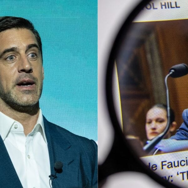Aaron Rodgers and Anthony Fauci