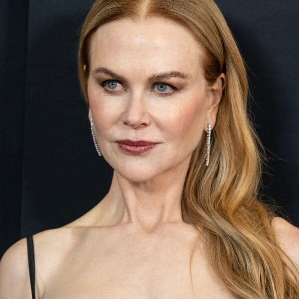 Nicole Kidman wearing dress by Versace attends Amazon Prime MGM Studios 'Expats' premiere at The Museum of Modern Art in New York on January 21, 2024
